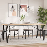 Dining Table Legs Y-Frame 180x80x73 cm Steel 357937