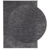 Rug HUARTE Short Pile Soft and Washable Anthracite 160x230 cm 375003