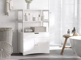 Bathroom Floor Cabinet, Free Standing Kitchen Cupboard with Shelves, Drawer and Doors, Storage T3398P342223