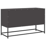 ZNTS TV Cabinet Black 100.5x39x60.5 cm Cold-rolled Steel 853338