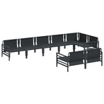 Garden Sofa Set Anthracite Steel 3379008