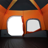 Family Tent 6-Person Grey and Orange Quick Release Waterproof 94297