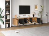 TV Stand Cabient with 3 Door, 2-tier open shelving, TV Cabinet Storage Sideboard, TV Entertainment N605P388089Z