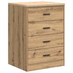 ZNTS Garage Storage Cabinet Artisan Oak 60x51x85 cm Solid Wood Pine 860606