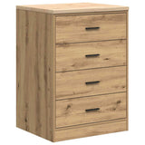 ZNTS Garage Storage Cabinet Artisan Oak 60x51x85 cm Solid Wood Pine 860606