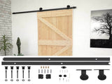 Sliding Door Natural and Black 90 x 210 cm Solid Pine Wood 3444861