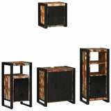 Bathroom Furniture Set 4 pcs Multicolour Solid Reclaimed Wood 3305649