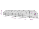 Chicken Coop Silver 600 x 150 x 100 cm Galvanised Steel 3434662