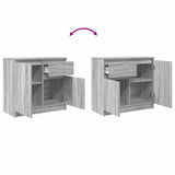 Sideboard with Drawer Grey Sonoma 71x35x65 cm Engineered Wood 861603