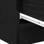 ZNTS Bedside Cabinet Black Oak 40x30x40 cm Engineered Wood 862004