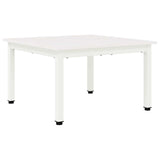 Coffee Table White 60 x 60 x 36 cm Solid Pine Wood 892760