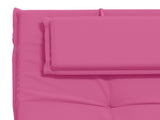 Sunlounger Cushion GEMERT 100% Polyester Pink 190 x 50 x 9 cm 947509