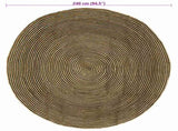 Area Rugs Black 240 cm Jute 42010756