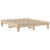 Bed Frame without Mattress 200x200 cm Solid Wood Pine 855343