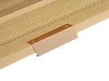 4-Drawer Narrow Rattan Shoe Cabinet, Farmhouse Slim Shoe Storage Cabinet, Space-Saving Storage for N896P437306O