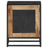 Bedside Cabinet 40x30x50 cm Rough Mango Wood 323146