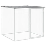 Chicken Cage with Roof Light Grey 803x98x90 cm Galvanised Steel 3189057