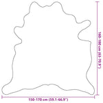 Real Cow Hide Rug Black and White 150x170 cm 284343