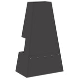 Fire Pit Black 60 x 35 x 100 cm Steel 858938