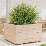 ZNTS Garden Planter 80x80x49.5 cm Solid Wood Pine 3282529