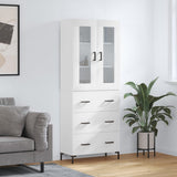 Highboard White 69.5x34x180 cm Engineered Wood 3198401