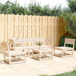 ZNTS 5 Piece Garden Sofa Set Solid Wood Pine 3216970