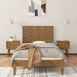Wall Headboard Honey Brown 96x3x63 cm Solid Wood Pine 824726