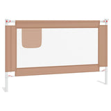 10218 Toddler Safety Bed Rail Taupe 120x25 cm Fabric