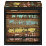 Storage Box Brown and Black 40 x 40 x 40 cm Solid Acacia Wood 4016749