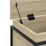 Storage Box with Lid Sonoma Oak 80x40x51.5 cm Engineered Wood 848800
