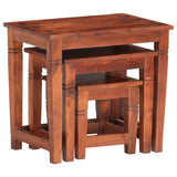 Nesting Tables 3 pcs Solid Acacia Wood 286263