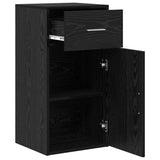 Sideboard with Drawer Black Oak 38 x 34 x 75 cm 869547