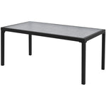 4 Piece Garden Lounge Set Textilene Black 42162