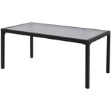 4 Piece Garden Lounge Set Textilene Black 42162