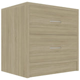Bedside Cabinets 2 pcs Sonoma Oak 40x30x40 cm Engineered Wood 801042