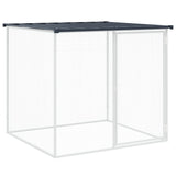 Chicken Cage with Roof Anthracite 203x98x90 cm Galvanised Steel 3189039