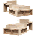Bed Frame without Mattress 80x200 cm Solid Wood Pine 3309755
