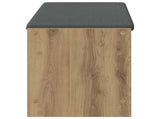 Hall Bench with Cushion with Shelf Artisan Oak 103 x 38 x 45 cm 891591