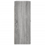 Wall Mounted Cabinet Grey Sonoma 69.5x34x90 cm Engineered Wood 834992