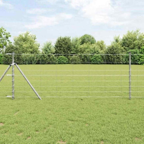 Field Fence Silver 100 x 0.8 m Galvanised steel 42005860