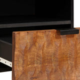 Bedside Cabinet Brown 40 x 33 x 46 cm Solid Mango Wood 4017906
