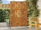 Privacy Screen 100 x 50 x 180 cm Weathering Steel Rusty 868590