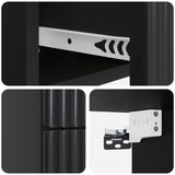 Wall-Mounted Bedside Cabinet 2 pcs Black 33 x 34.5 x 40 cm 898468