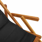 Beach Chair with Cushion 2 pcs Brown x x Solid Acacia wood 3325140