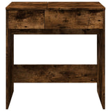 Dressing Table with Mirror Smoked Oak 73x46.5x120 cm 848224
