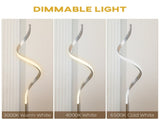Dimmable Floor Lamp for Living Room, Modern Spiral Standing Lamp with 3 Adjustable Brightness and T3398P376737
