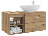 Bathroom Furniture Set 2 pcs Artisan Oak Engineered Wood 3403919