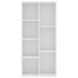 Book Cabinet White 50x25x106 cm Engineered Wood 801107