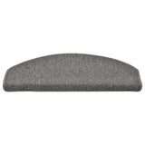Stair Mats 30 pcs 65x24x4 cm Dark Grey Half Round Large 3365761