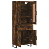 Highboard Smoked Oak 69,5x34x180 cm Engineered Wood 3199902